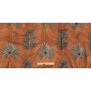 British Imported Terracotta Ferns Printed Cotton Canvas - Full | Mood Fabrics