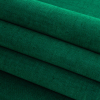British Imported Emerald Polyester Microvelvet - Folded | Mood Fabrics