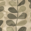 British Imported Warm Gray Multicolor Stems Printed Cotton Canvas | Mood Fabrics