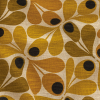 British Imported Saffron Geometric Foliage Printed Heavy Duty Woven | Mood Fabrics