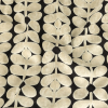 British Imported Charcoal Sixties Stems Burnout Velvet Jacquard | Mood Fabrics