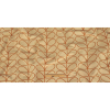 British Imported Orange Scaling Stems Drapery Jacquard - Full | Mood Fabrics