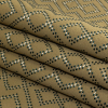 British Imported Gold Geometric Diamonds Recycled Polyester Jacquard - Folded | Mood Fabrics