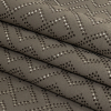 British Imported Graphite Geometric Diamonds Recycled Polyester Jacquard - Folded | Mood Fabrics