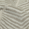 British Imported Platinum Geometric Chevron Recycled Polyester Jacquard - Detail | Mood Fabrics