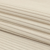British Imported Ivory Plush Ribbed Velvet - Folded | Mood Fabrics
