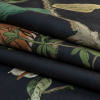 British Imported Slate Lounging Tigers Printed Polyester Microvelvet - Folded | Mood Fabrics