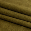 British Imported Olive Abstract Polyester Microvelvet - Folded | Mood Fabrics