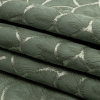 British Imported Jade Fan Scales Drapery Jacquard - Folded | Mood Fabrics