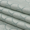 British Imported Mineral Palm Fans Drapery Jacquard - Folded | Mood Fabrics