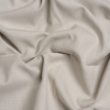 British Imported Silver Slubbed Cotton and Polyester Woven | Mood Fabrics