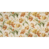 British Imported Gold Painting Flowers Viscose and Linen Drapery Woven - Full | Mood Fabrics