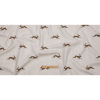 British Imported Stone Running Hares Printed Cotton Canvas - Full | Mood Fabrics