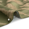 British Imported Olive Blurred Branches Metallic Drapery Jacquard - Detail | Mood Fabrics