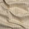 British Imported Sand Textured Stripes Cotton Blend Twill | Mood Fabrics