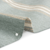 British Imported Seafoam Striped Cotton and Polyester Drapery Twill - Detail | Mood Fabrics