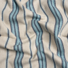 British Imported Denim Herringbone Striped Polyester and Cotton Twill | Mood Fabrics