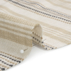 British Imported Fawn Tactile Stripes Cotton and Polyester Woven - Detail | Mood Fabrics
