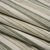 British Imported Sage Tactile Stripes Cotton and Polyester Woven - Folded | Mood Fabrics
