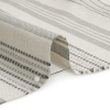 British Imported Stone Tactile Stripes Cotton and Polyester Woven - Detail | Mood Fabrics