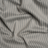 British Imported Pebble Tactile Chalk Stripes Cotton and Polyester Woven | Mood Fabrics