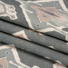 British Imported Smoke Painted Diamonds Printed Cotton and Linen Canvas - Folded | Mood Fabrics