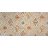 British Imported Terracotta Painted Diamonds Printed Cotton and Linen Canvas - Full | Mood Fabrics