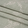 British Imported Duckegg Leafy Lattice Embroidered Slubbed Drapery Woven - Folded | Mood Fabrics