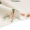 British Imported Natural Elegant Floral Brushed Cotton Canvas - Detail | Mood Fabrics