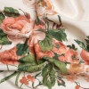 British Imported Natural Elegant Floral Brushed Cotton Canvas | Mood Fabrics