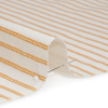 British Imported Dijon Candy Striped Printed Slubbed Cotton Canvas - Detail | Mood Fabrics