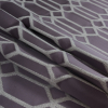 British Mauve Satin-Faced Woven with Raised Geometric Design - Folded | Mood Fabrics