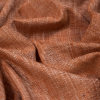 British Rust Herringbone Chenille - Detail | Mood Fabrics