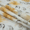 British Ochre Floral Printed Cotton Canvas - Folded | Mood Fabrics