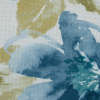 British Azure Floral Printed Cotton Canvas - Detail | Mood Fabrics