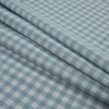 British Sky Gingham Cotton Woven - Folded | Mood Fabrics