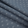 British Navy Cotton Woven with Stars - Folded | Mood Fabrics