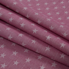 British Hibiscus Cotton Woven with Stars - Folded | Mood Fabrics