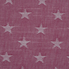 British Hibiscus Cotton Woven with Stars - Detail | Mood Fabrics
