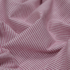 British Hibiscus Candy Striped Cotton Woven - Detail | Mood Fabrics