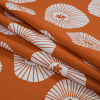 British Orange Floral Printed Cotton Canvas - Folded | Mood Fabrics