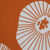 British Orange Floral Printed Cotton Canvas - Detail | Mood Fabrics