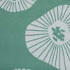 British Aqua Floral Printed Cotton Canvas - Detail | Mood Fabrics