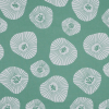 British Aqua Floral Printed Cotton Canvas | Mood Fabrics