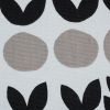 British Black Geometric Printed Cotton Canvas - Detail | Mood Fabrics