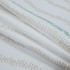 British Aqua Vine Printed Cotton Canvas - Folded | Mood Fabrics