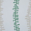 British Aqua Vine Printed Cotton Canvas - Detail | Mood Fabrics