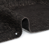 Lovell Charcoal Latex-Backed Chenille Upholstery Woven - Detail | Mood Fabrics