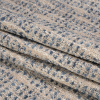 Torlea Indigo Tweedy Upholstery Boucle - Folded | Mood Fabrics