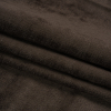 Tonnet Black Walnut Upholstery Chenille with Latex Backing - Folded | Mood Fabrics